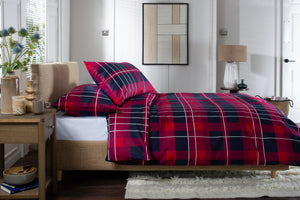 The Lyndon Company Stavanger Mountain 100% Brushed Cotton Duvet Set