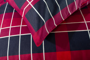 The Lyndon Company Stavanger Mountain 100% Brushed Cotton Duvet Set