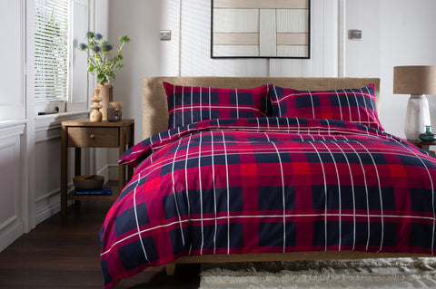 The Lyndon Company Stavanger Mountain 100% Brushed Cotton Duvet Set
