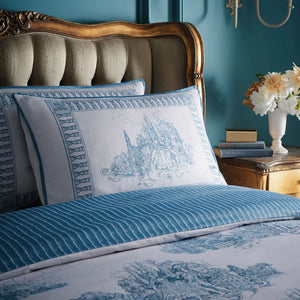 Laurence Llewelyn Bowen Tuscan Toile Blue Duvet Set