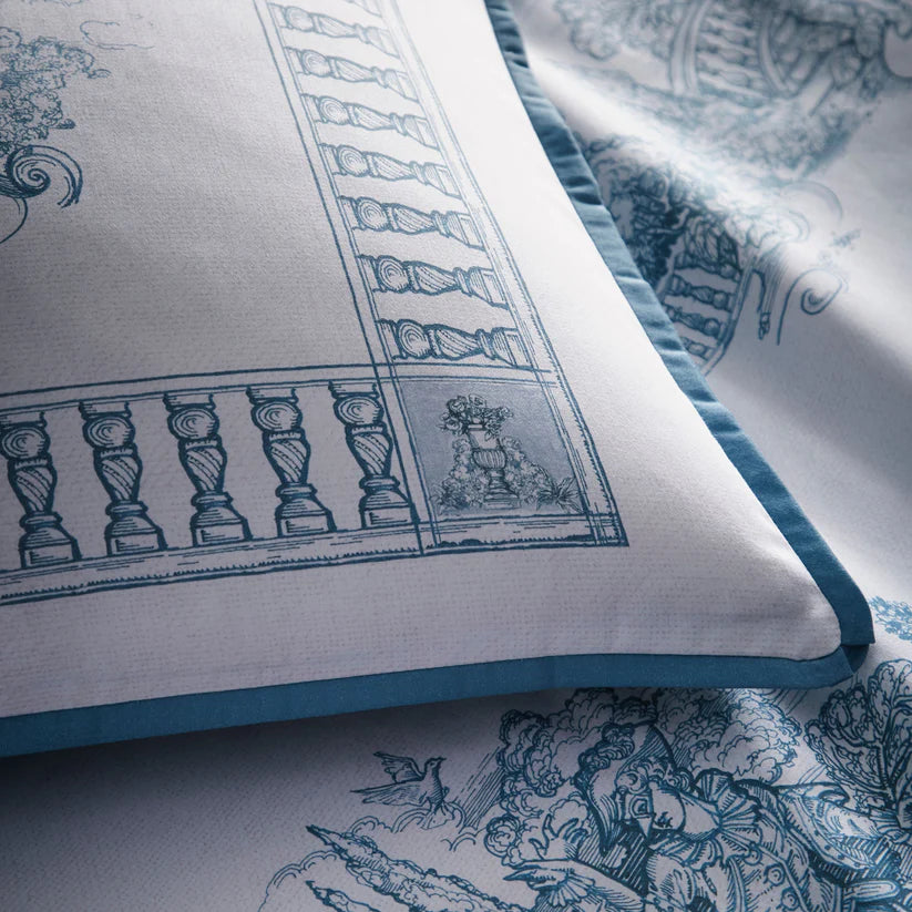 Laurence Llewelyn Bowen Tuscan Toile Blue Duvet Set