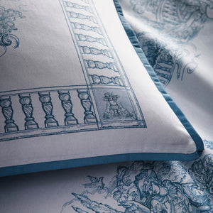 Laurence Llewelyn Bowen Tuscan Toile Blue Duvet Set