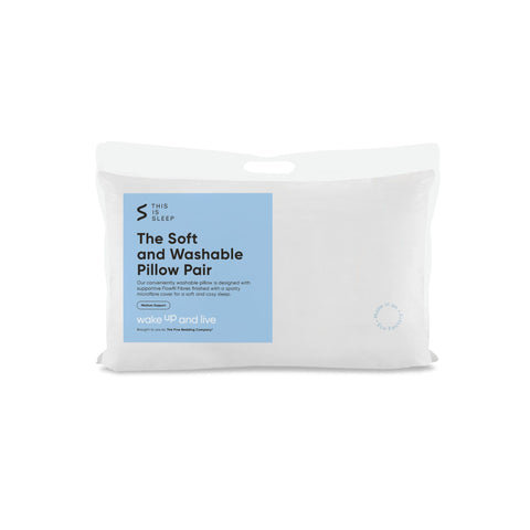 The Fine Bedding Company This is Sleep Soft and Washable Pillow Pair
