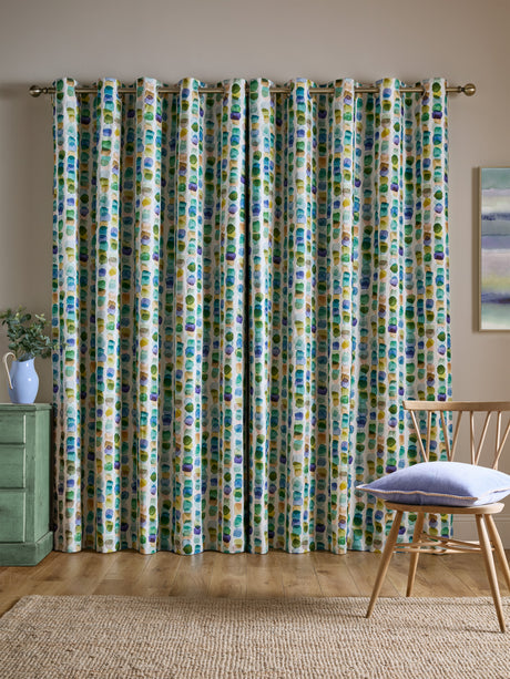 Bluebellgray Tobermory Ocean Lined Eyelet Curtains