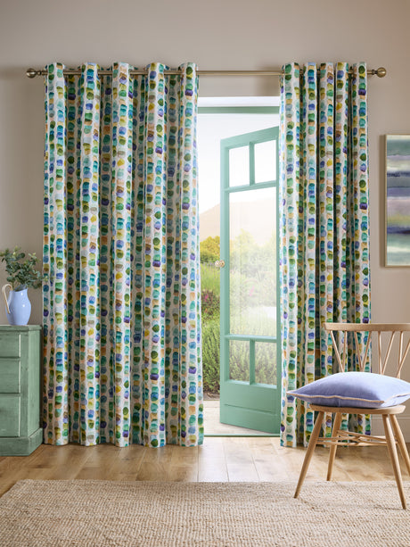 Bluebellgray Tobermory Ocean Lined Eyelet Curtains