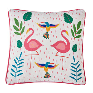 Fusion Outdoor Tropical Flamingo 43cm x 43cm Cushion