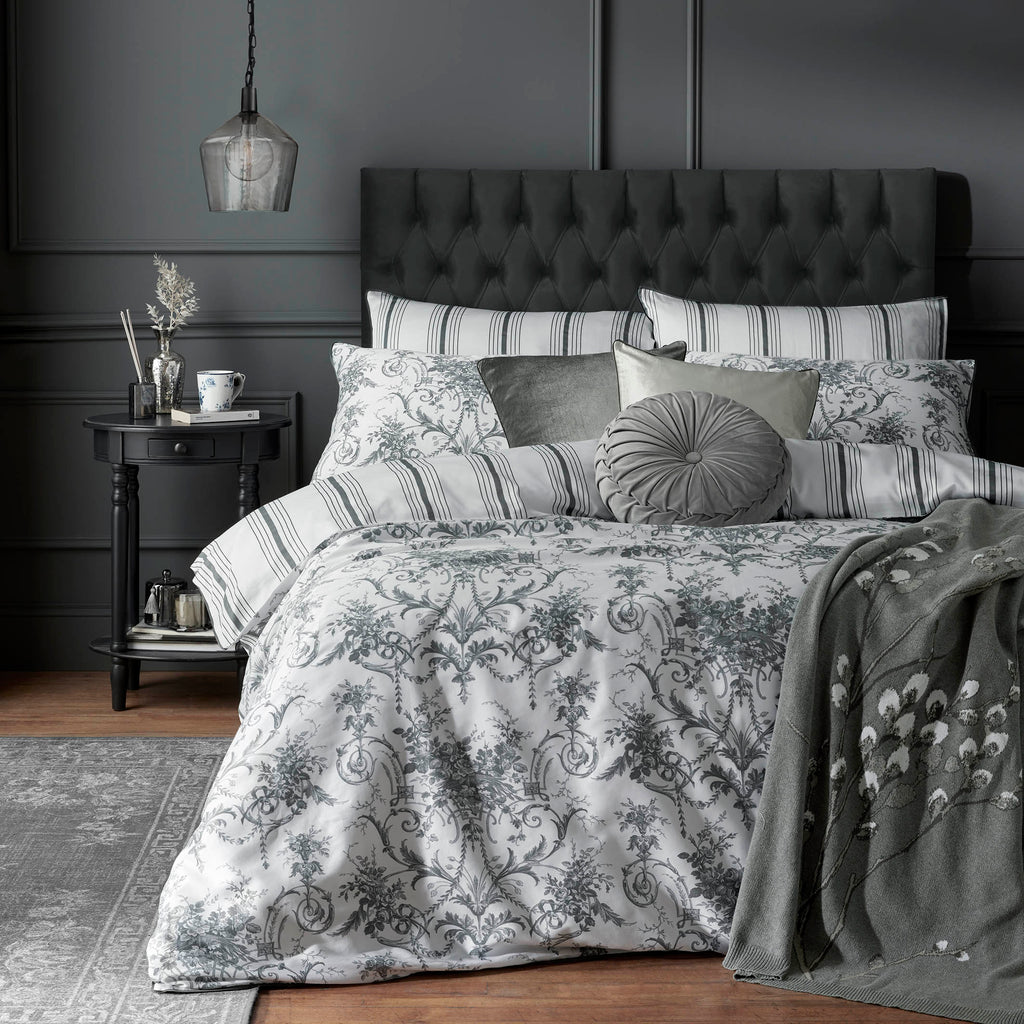 Laura Ashley Tuileries Charcoal Duvet Set