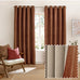 Furn Verso Reversible Suede-Look Blackout Lined Eyelet Curtains