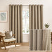 Furn Verso Reversible Suede-Look Blackout Lined Eyelet Curtains