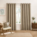 Furn Verso Reversible Suede-Look Blackout Lined Eyelet Curtains