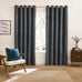 Furn Verso Reversible Suede-Look Blackout Lined Eyelet Curtains