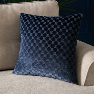 Soiree Velvet Spot 43cm x 43cm Polyester Filled Cushion