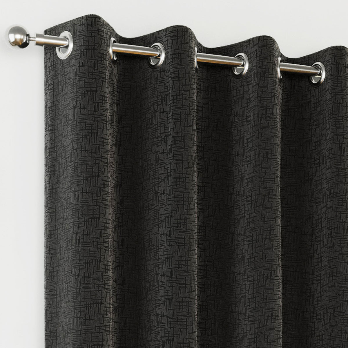 Tyrone Vogue Thermal Blockout Semi Plain Eyelet Curtains