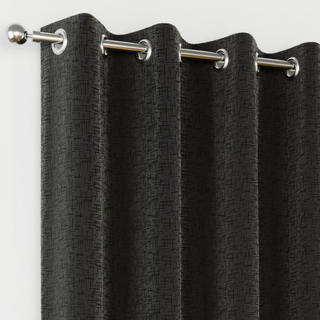 Tyrone Vogue Thermal Blockout Semi Plain Eyelet Curtains