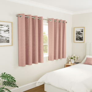 Tyrone Vogue Thermal Blockout Semi Plain Eyelet Curtains