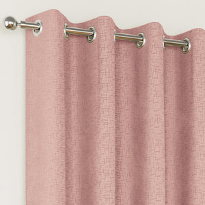 Tyrone Vogue Thermal Blockout Semi Plain Eyelet Curtains