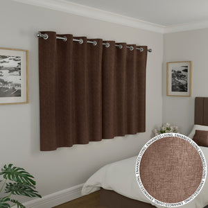 Tyrone Vogue Thermal Blockout Semi Plain Eyelet Curtains