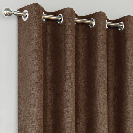 Tyrone Vogue Thermal Blockout Semi Plain Eyelet Curtains