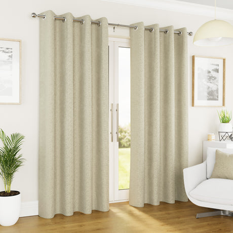 Tyrone Vogue Thermal Blockout Semi Plain Eyelet Curtains
