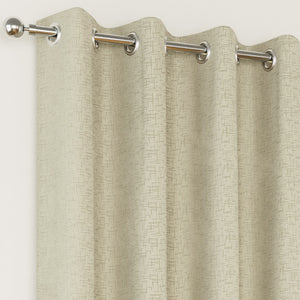 Tyrone Vogue Thermal Blockout Semi Plain Eyelet Curtains