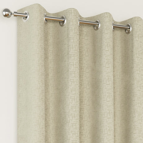 Tyrone Vogue Thermal Blockout Semi Plain Eyelet Curtains