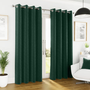 Tyrone Vogue Thermal Blockout Semi Plain Eyelet Curtains