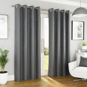 Tyrone Vogue Thermal Blockout Semi Plain Eyelet Curtains