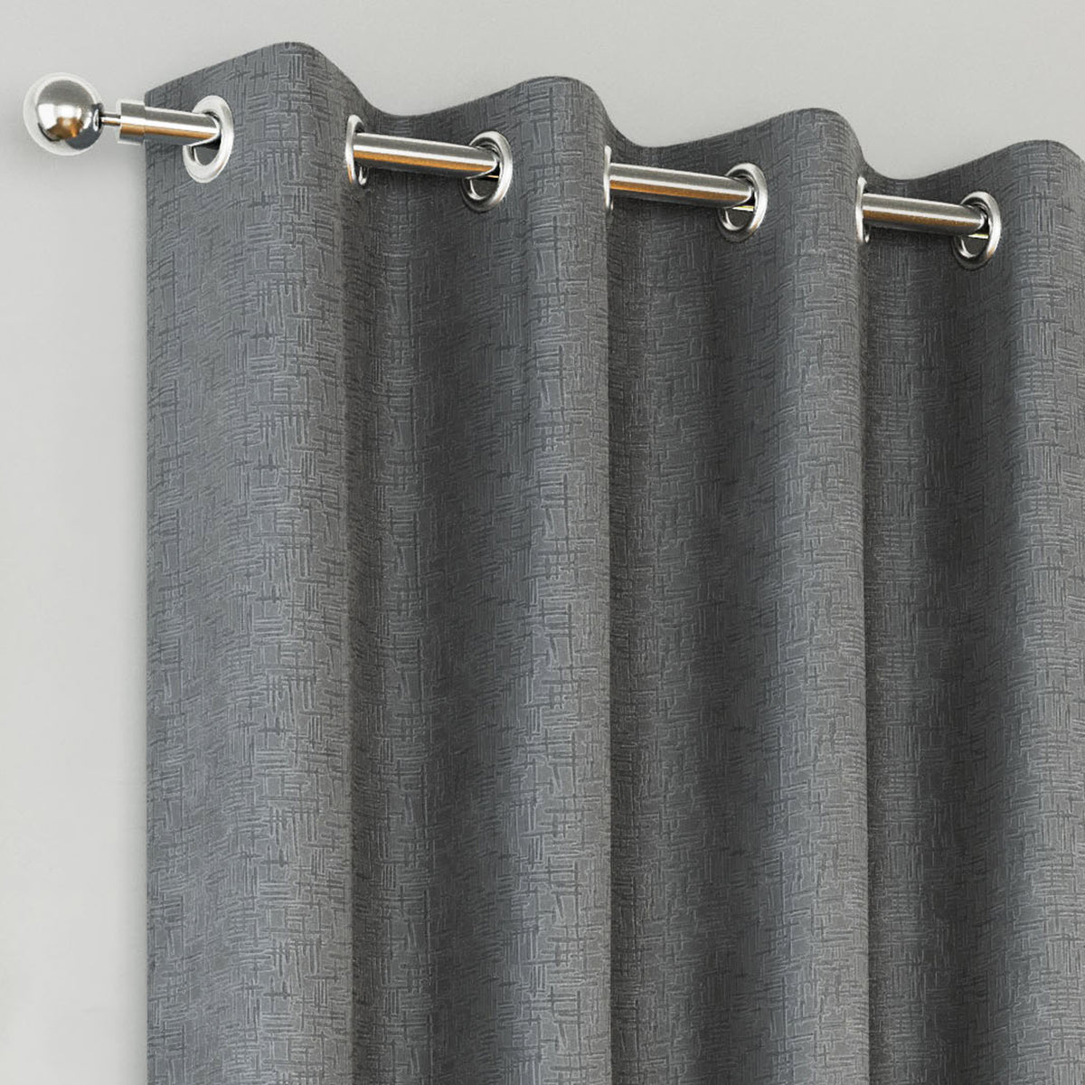 Tyrone Vogue Thermal Blockout Semi Plain Eyelet Curtains