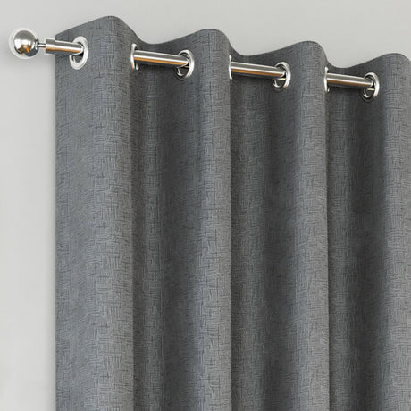Tyrone Vogue Thermal Blockout Semi Plain Eyelet Curtains