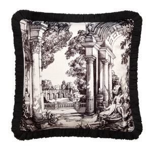 Laurence Llewelyn Bowen Vista Monochrome 43cm x 43cm Polyester Filled Cushion