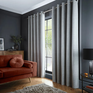 Curtina Velvet Chenille Dimout Eyelet Curtains