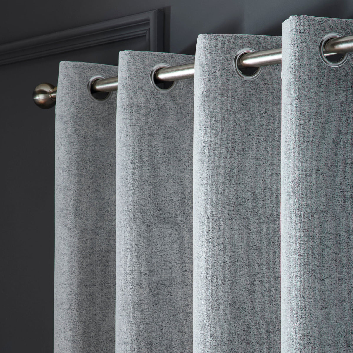 Curtina Velvet Chenille Dimout Eyelet Curtains