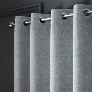 Curtina Velvet Chenille Dimout Eyelet Curtains
