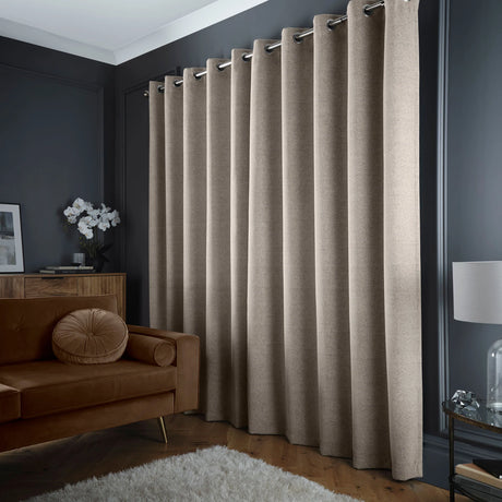 Curtina Velvet Chenille Dimout Eyelet Curtains
