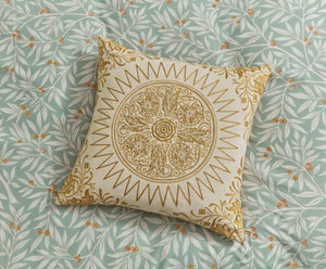Morris & Co & V&A Morris Room Willow Sage Green & Gold Duvet Set