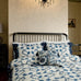 Morris & Co & V&A Scrolling Carnation Indigo & Ivory Duvet Set