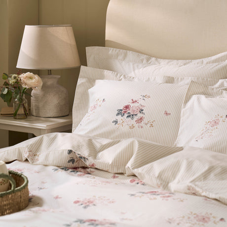 Sophie Allport Vintage Rose Pink Natural Duvet Set