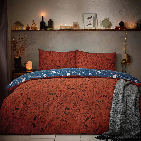 Furn Witchy Vibes Rust Duvet Set