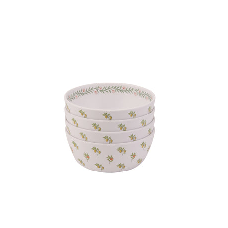 William Morris at Home WMFTMELCERBWL Fruit Set of 4 Melamine Cereal Bowls
