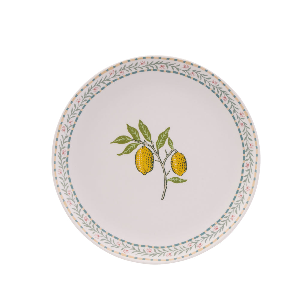 William Morris at Home WMFTMELDINPLT Fruit Set of 4 Melamine Dinner Plates