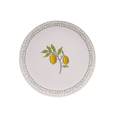 William Morris at Home WMFTMELDINPLT Fruit Set of 4 Melamine Dinner Plates