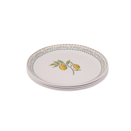 William Morris at Home WMFTMELDINPLT Fruit Set of 4 Melamine Dinner Plates