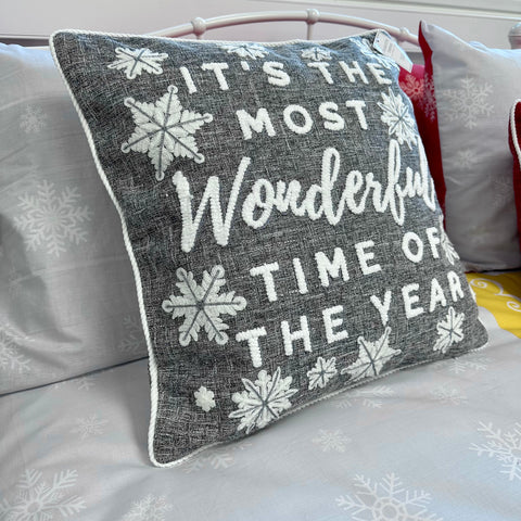 Charlotte Thomas It`s the most Wonderful Time of the Year 45cm x 45cm Cushion