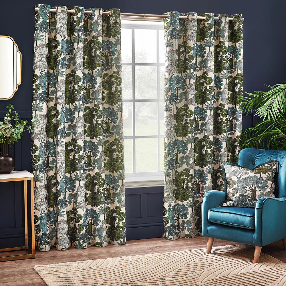 Wylder Woodlands Room Darkening Eyelet Curtains