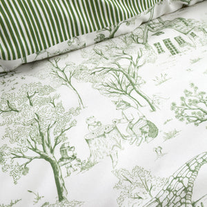 Fusion Woodland Toile Green Duvet Set