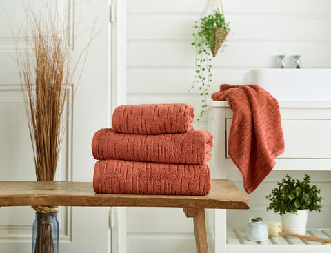 The Lyndon Company Wentworth 100% Cotton 600gsm Auburn Towels