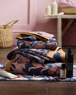 William Morris at Home Wild Tulip Copper 100% Cotton 580gsm Towels