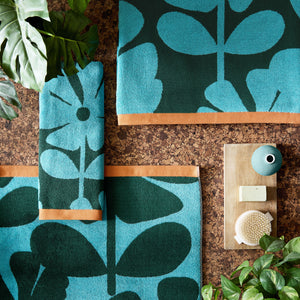 Orla Kiely Wildflower 100% Cotton 580gsm Towels