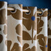 Orla Kiely Wildflower Coffee Lined Eyelet Curtains