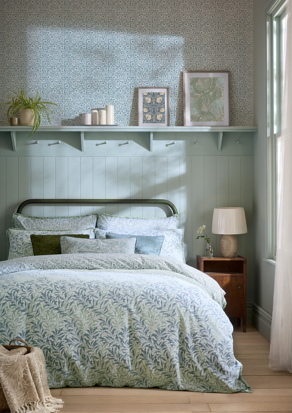 William Morris at Home Willow Bough Sage Duvet Set